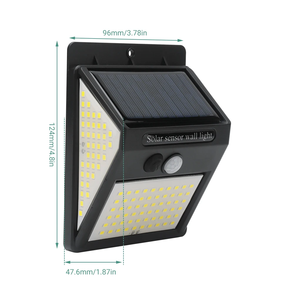 Уличная лампа на солнечной батарее BORUiT водонепроницаемый настсветильник