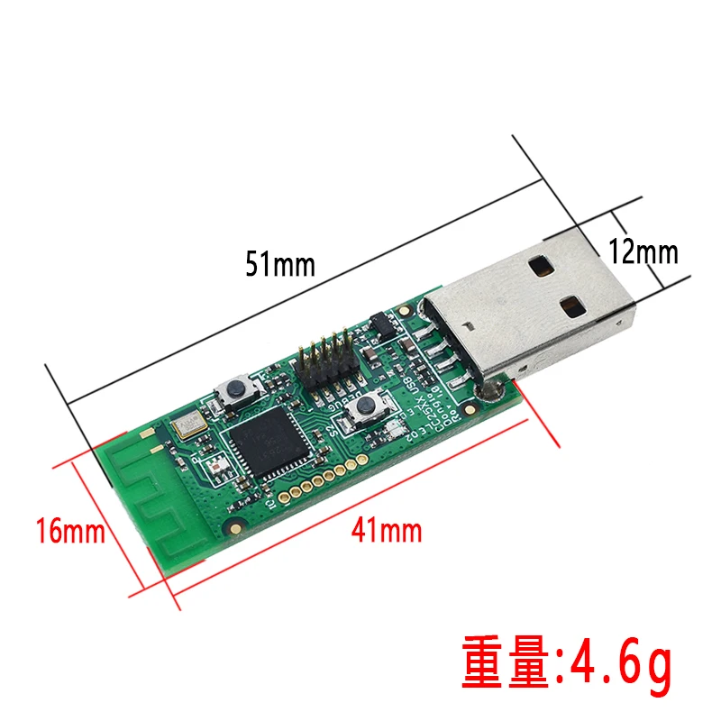 Беспроводной USB ключ Zigbee Packet Bluetooth CC2531 CC2540 сгорающая линия антенна Обнаженная