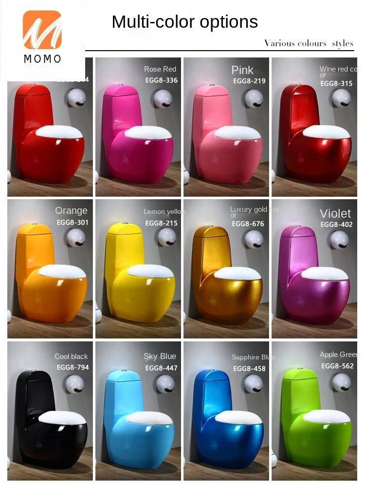 Унитаз домашний обычный цветной в форме яйца консис индивидуальный креативный