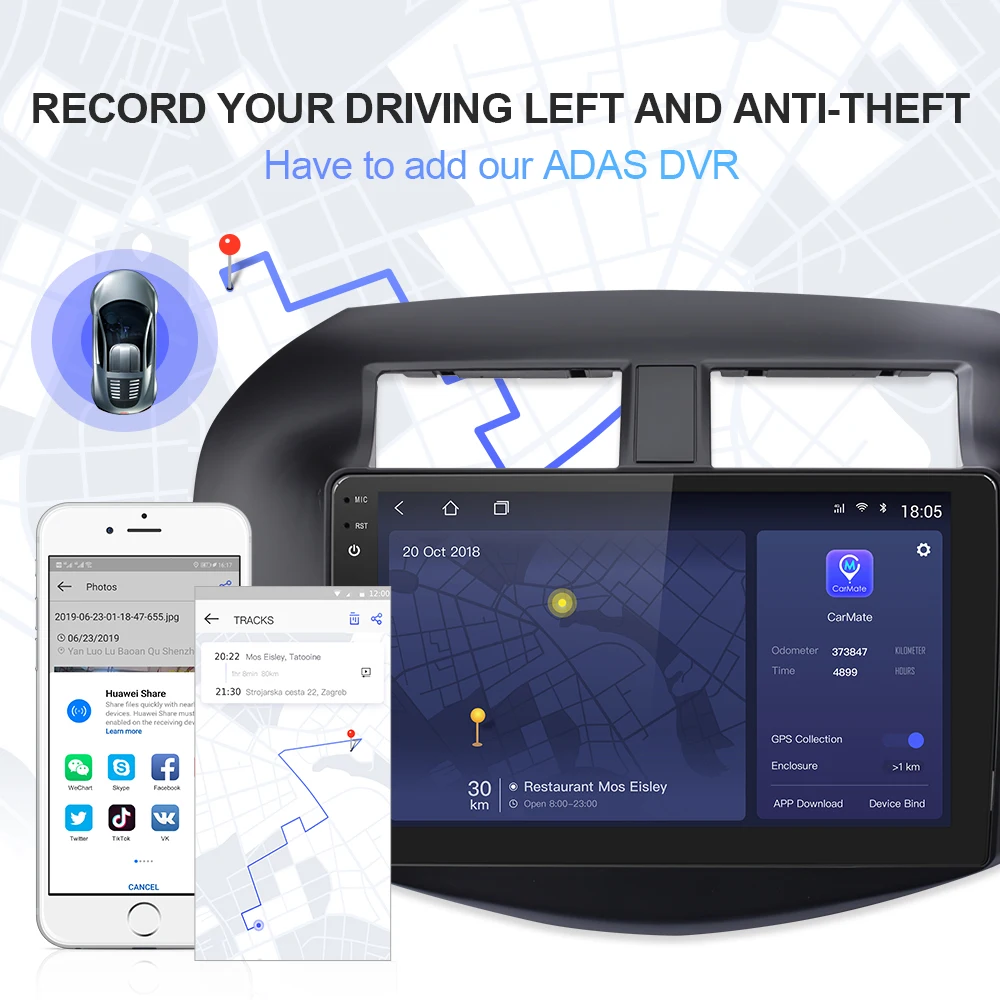 Isudar H53 4G Android 1 Din Авто Радио для Toyota/RAV4 2007-2011 Автомобильный мультимедийный 8 ядерный ОЗУ 4 Гб ПЗУ 64 Гб gps DVR камера ips DSP