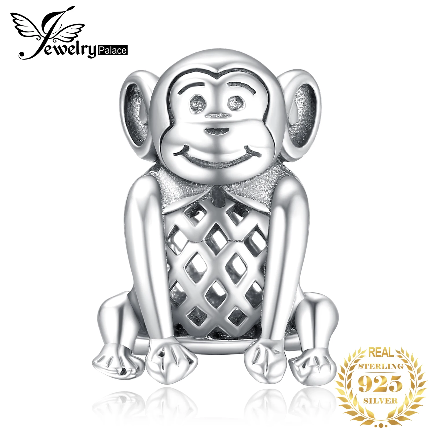 JewelryPalace 925 пробы серебро магия обезьяна бисера очарование подходят Браслеты моды