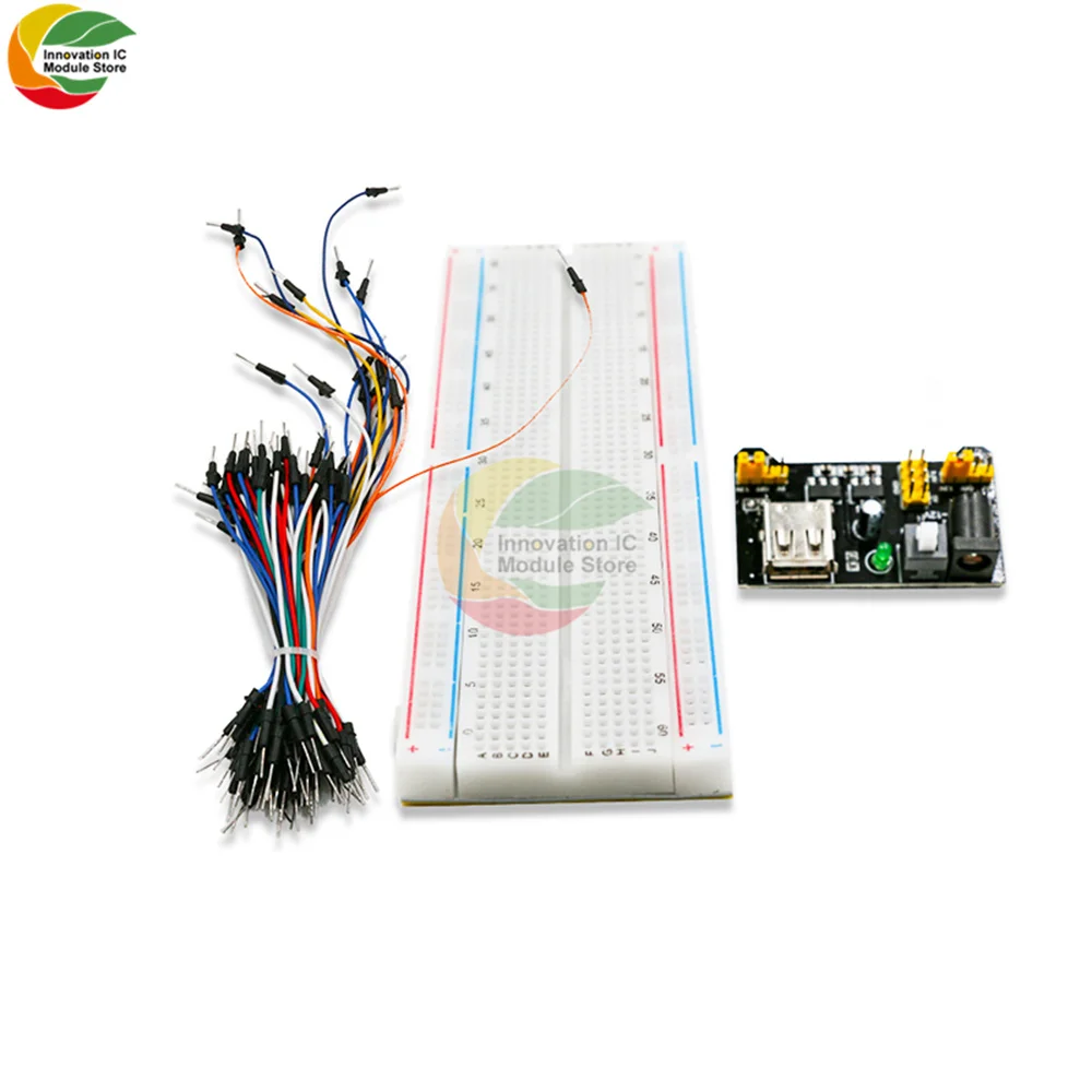 Макетная плата MB102 Экспериментальная 830 паяльные печатные платы с отверстиями