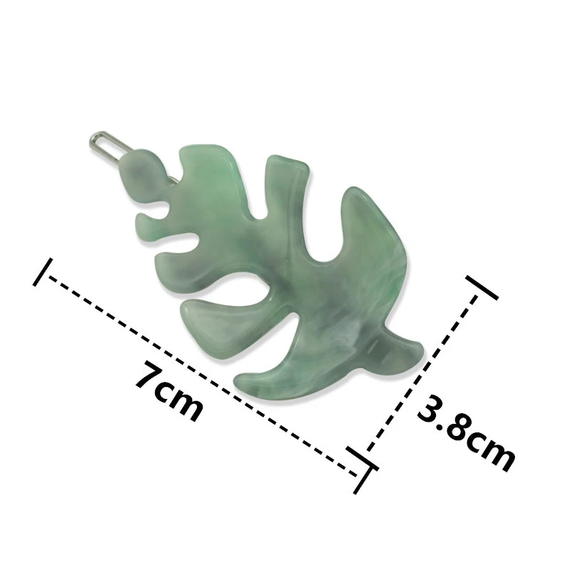 Красочная Заколка-пряжка в богемном стиле модная заколка для волос виде листьев