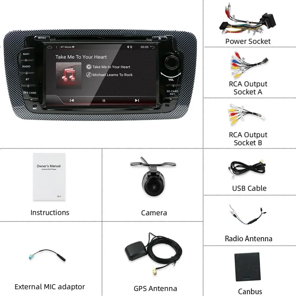 Автомагнитола Bosion 2 Din Android 10 0 мультимедийный видеоплеер с GPS навигацией для Seat Ibiza