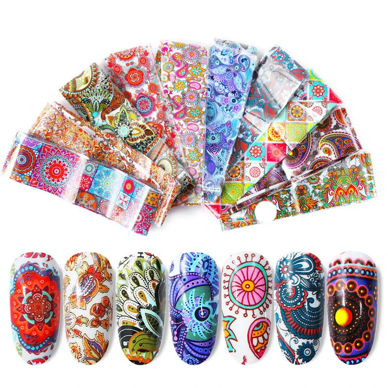 Наклейки для ногтей цветные японский стиль УФ-гель | Красота и здоровье