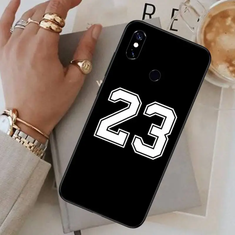 

Black Number lucky Phone Case For Xiaomi Redmi 7 8 9t a3Pro 9se k20 mi8 max3 lite 9 note 9s 10 pro