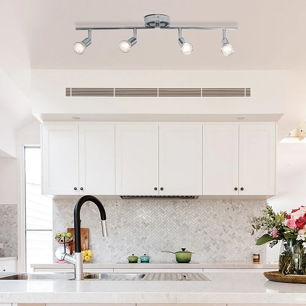 Rotatable Showcase Living Room LED Spot Lights Angle Adjustable Cabinet Ceiling Light GU10 No-include Bulb 1 /2/3/4 Heads | Освещение