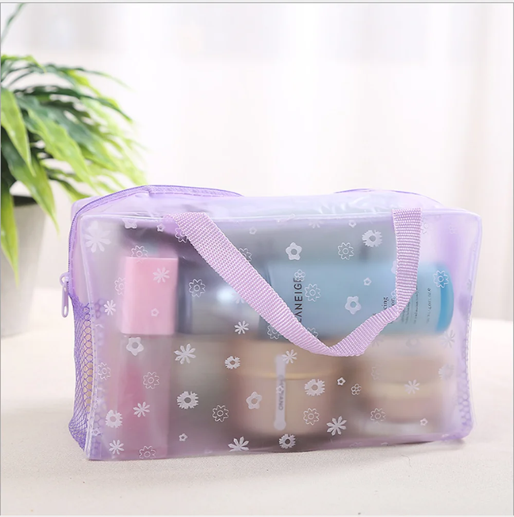 

1 Pc Waterproof Transparent Makeup Case Cosmetic Bag Wash Bath Storage Bag Travel Multifunction Makeup Organizer Bag Handbag