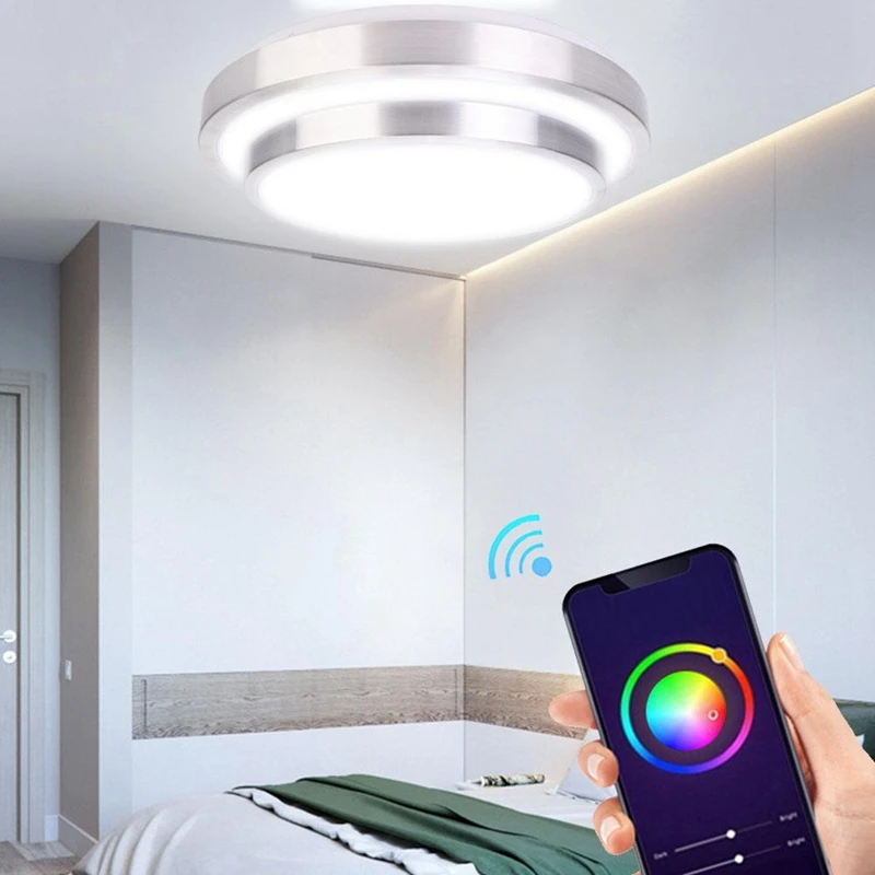 60 Вт Rgb потолочный светильник WiFi умный Голосовое управление светодиодный лампа