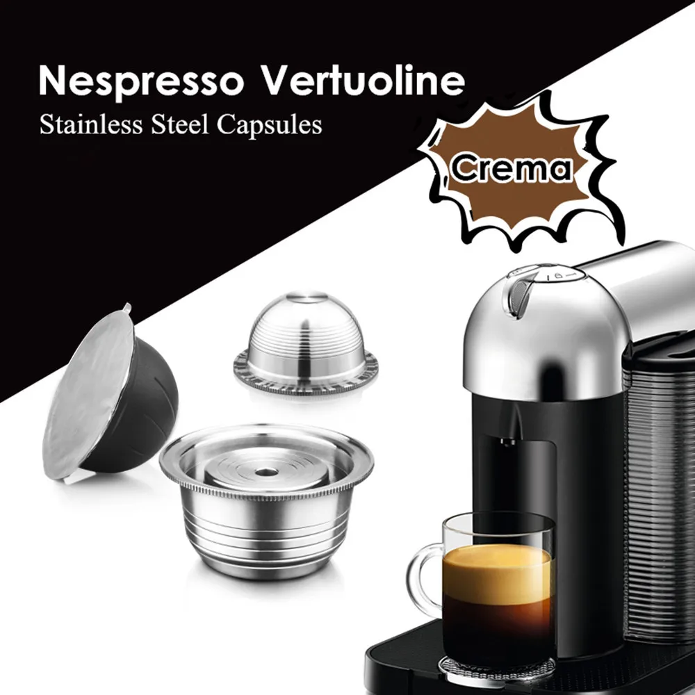 Кофейные фильтры для многократного использования для Nespresso Vertuoline Plus многоразовые кофейные капсулы из нержавеющей стали