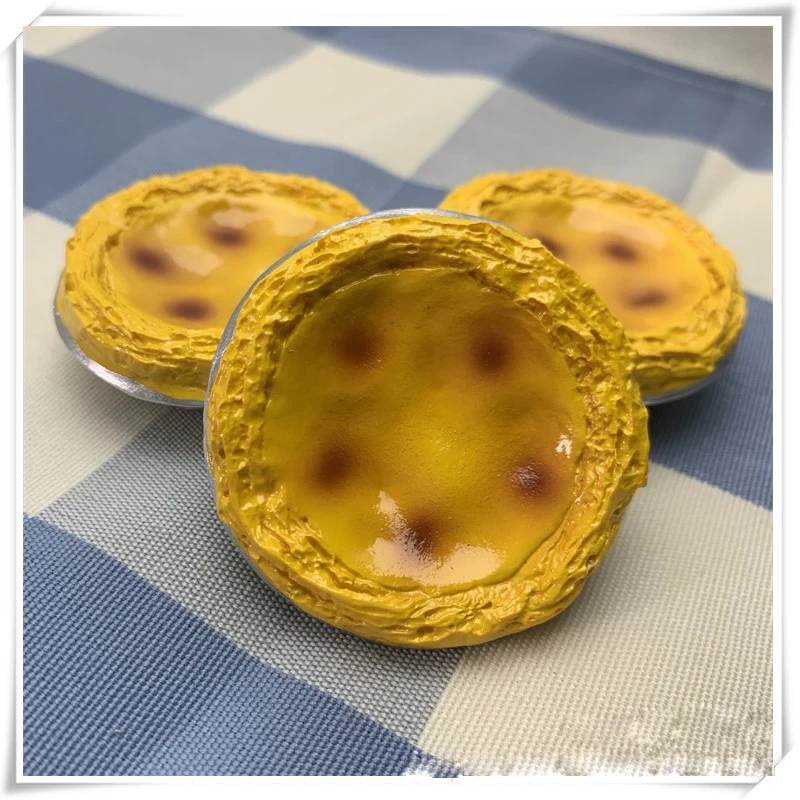 Прекрасная кухня еда яйцо Tart магнитные наклейки на холодильник 3D смолы магниты