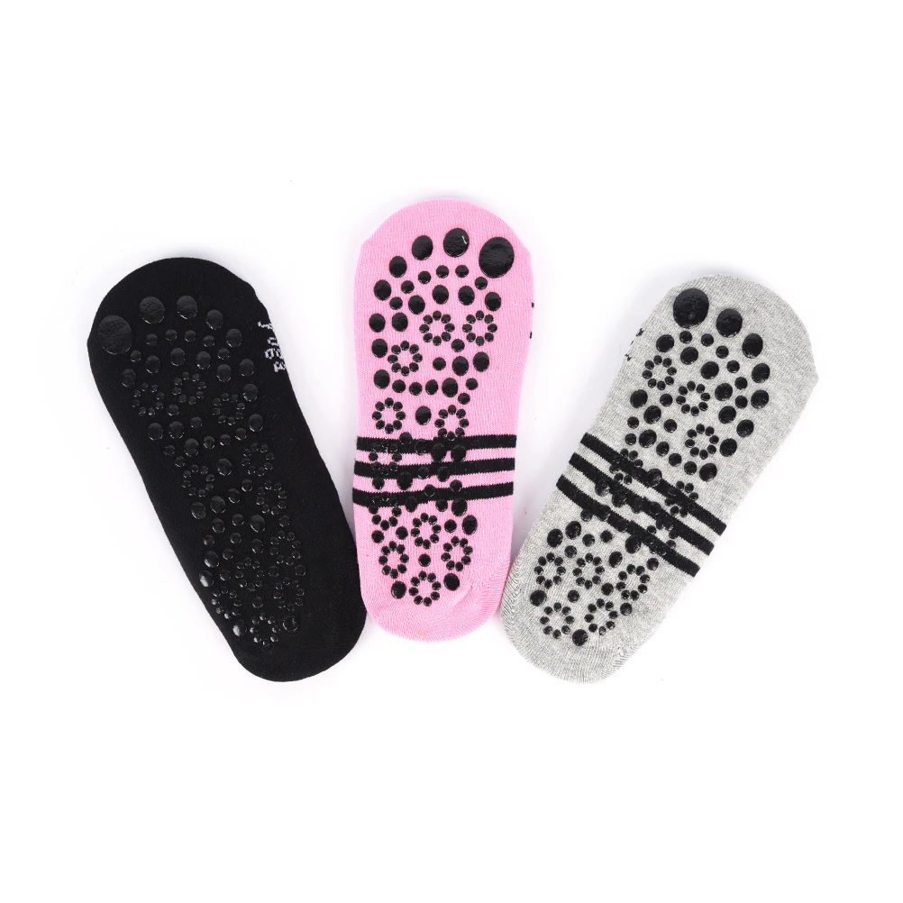 Черные розовые женские спортивные серые нескользящие носки для йоги пилатеса