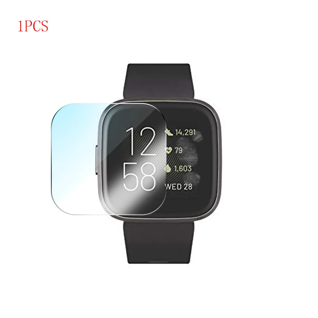 1PCS 9H взрывозащищенный lcd TPU HD полное покрытие экрана Защитная пленка для Fitbit Versa 2 Смарт-часы защитные аксессуары чехол#901 - Цвет: 1PCS