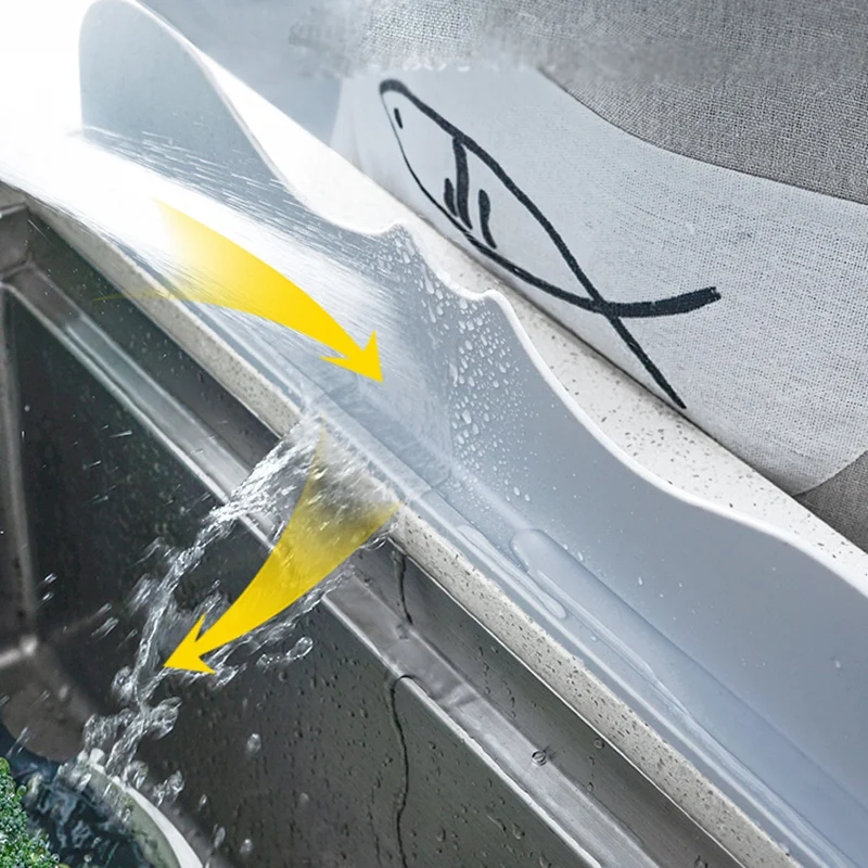 Силиконовая перегородка для раковины бытовой Водонепроницаемая кухонного