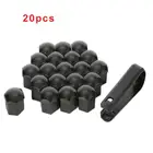 17 мм зеркальная головка крышка Защитная крышка болта s 20 шт. Внешнее украшение черного цвета с съемным инструментом автозапчасти