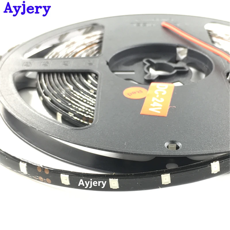 AYJERY 4 рулона 24 В постоянного тока 5 м гибкая 3528 1210 300 SMD IP65 водонепроницаемая
