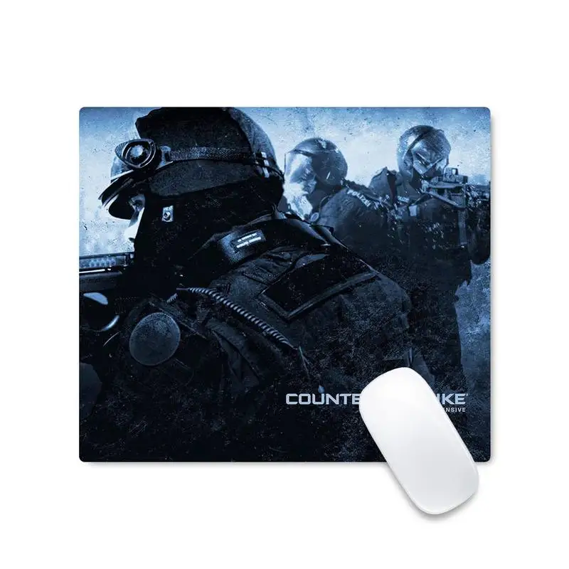 

cs go Natural Rubber Gaming mousepad Desk Mat Non-slip Cushion Square Thickness 2mm