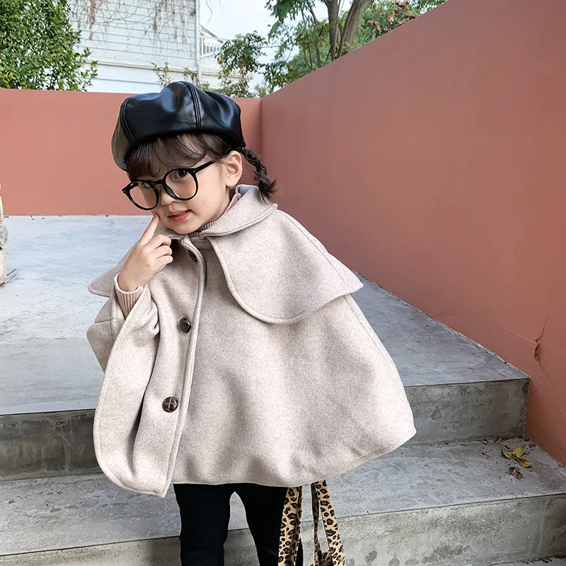 Новинка 2019 года зимнее однотонное пальто в Корейском стиле для маленьких девочек