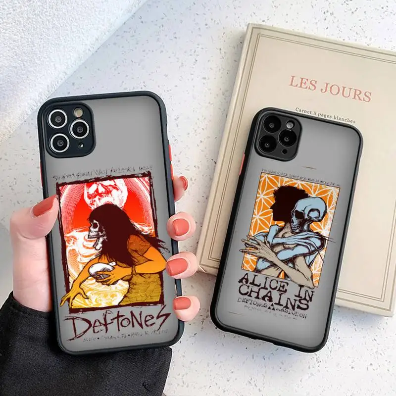 

Deftones Phone Case For iphone 13 12 11 8 7 plus mini x xs xr pro max matte transparent cover