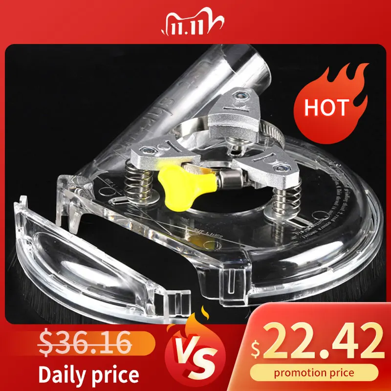 

Универсальный угловой шлифовальный станок, 5-дюймовый Прозрачный кожух для удаления пыли, ручной инструмент, для бетона, мрамора, гранита, и...