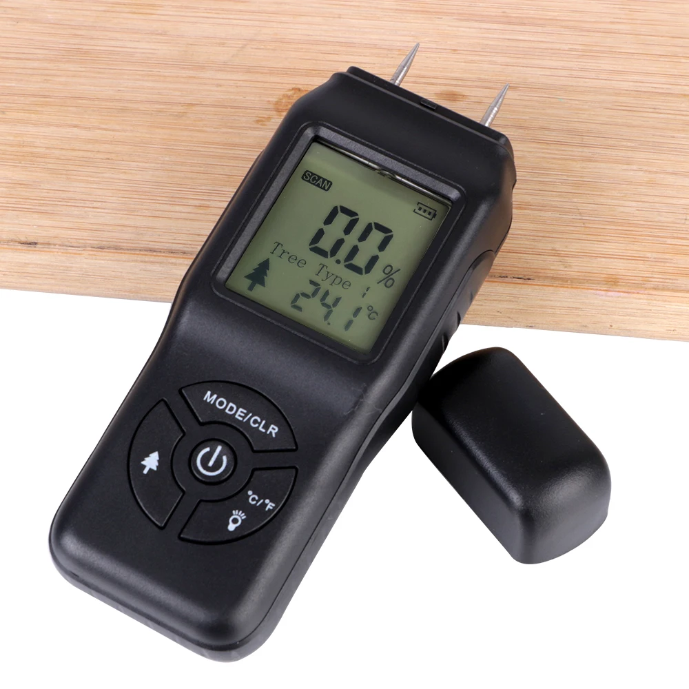 

Two Pins Hygrometer Wood Humidity Tester Digital Wood Moisture Meter Timber Damp Detector LCD Display Mini