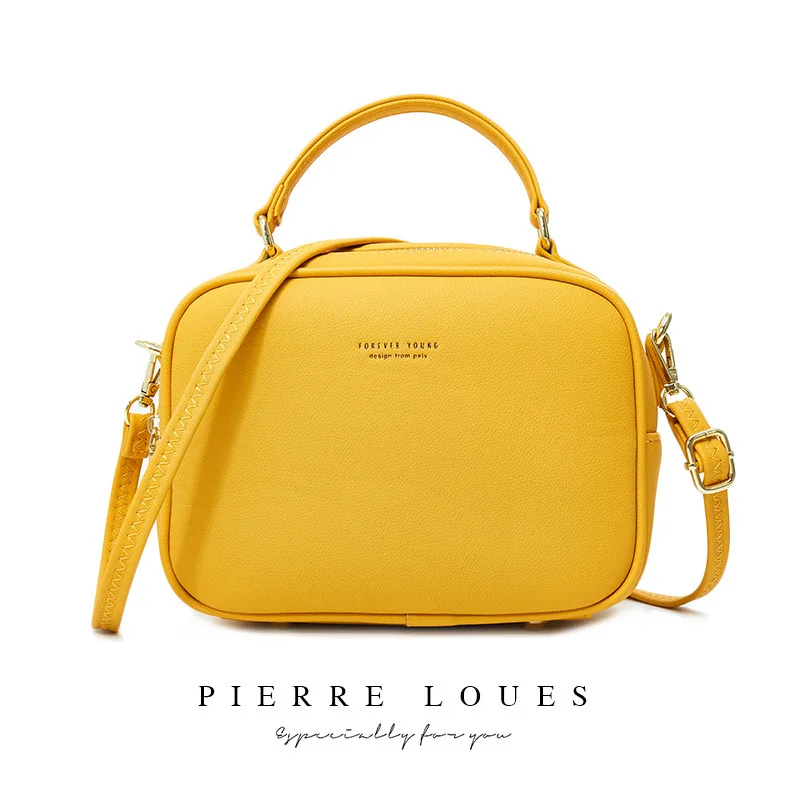 

Korean Shoulder Bag Women Soft PU Leather Tote Handbags Brand Designer Crossbody Messenger Bags Ladies Zipper Purses Bolsa