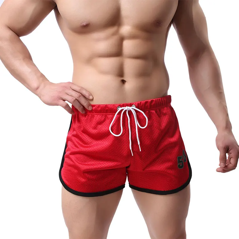 Мужские быстросохнущие шорты для бега с сетчатой стрелкой мужская спортивная