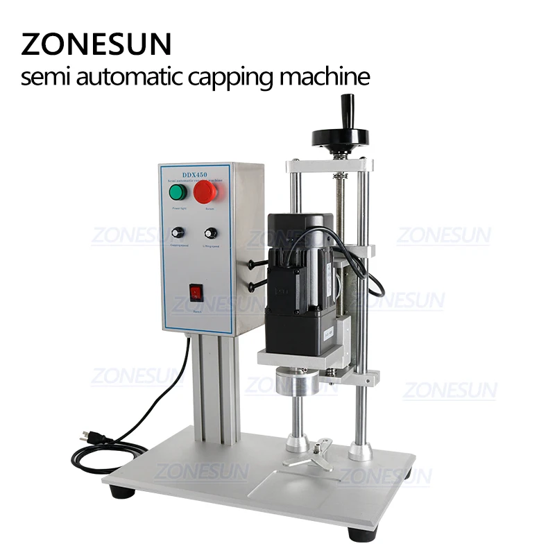Настольная электрическая машина ZONESUN для укупорки пластиковых бутылок с