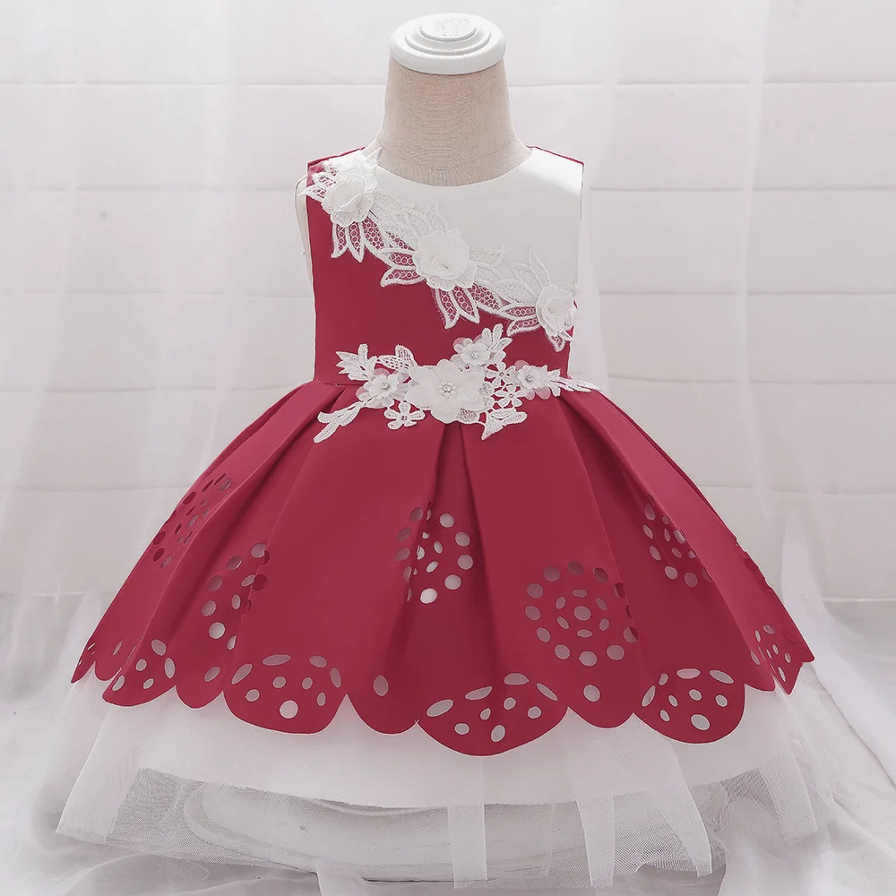 

Summer Girl Dress Birthday Party Princess Dress Children Polka Dots Gown Flower Girl Wedding Tutu Fluffy Dresses Vestidos