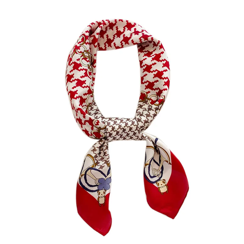 

Summer Silk Square Scarf Lady Hair Neck Shawl Head Band Women Bandana Wraps Female Kerchief Fashion Female Large Hijab 2020 New