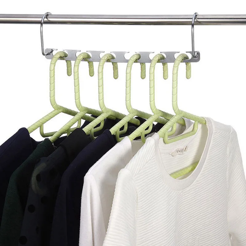 Многофункциональные металлические вешалки с 6 отверстиями шкаф для одежды