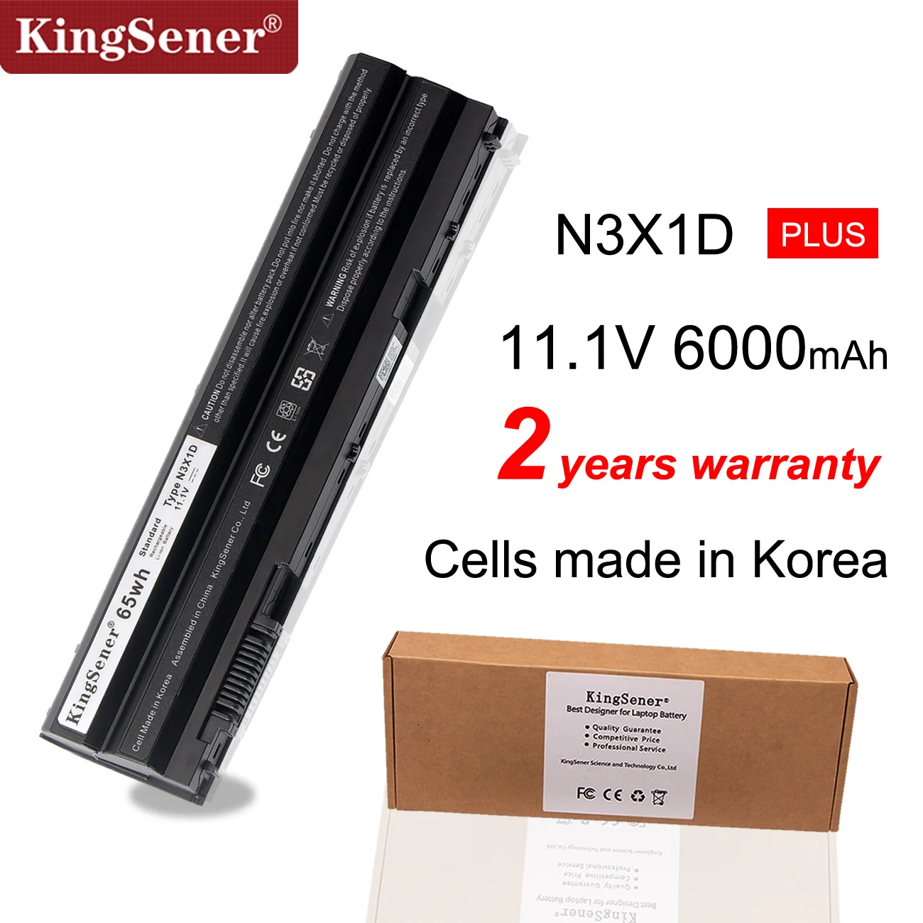 KingSener Корея сотовый 65WH N3X1D ноутбук Батарея для DELL Latitude E5420 E5430 E5520 E5530 E6420 E6520 E6430 E6440