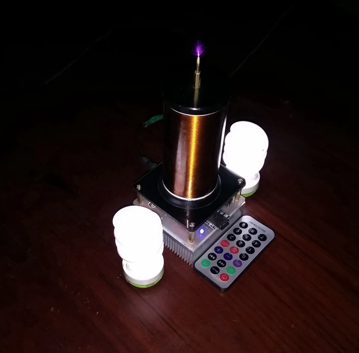 Карта памяти SD с музыкальной катушкой Тесла воспроизведение песен дистанционным