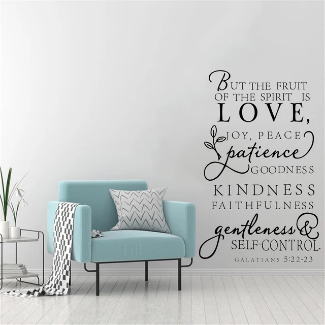 Large size bible verse decal - The fruit of the Spirit - Vinyl Wall Decal art design word sticker ,free shipping 2