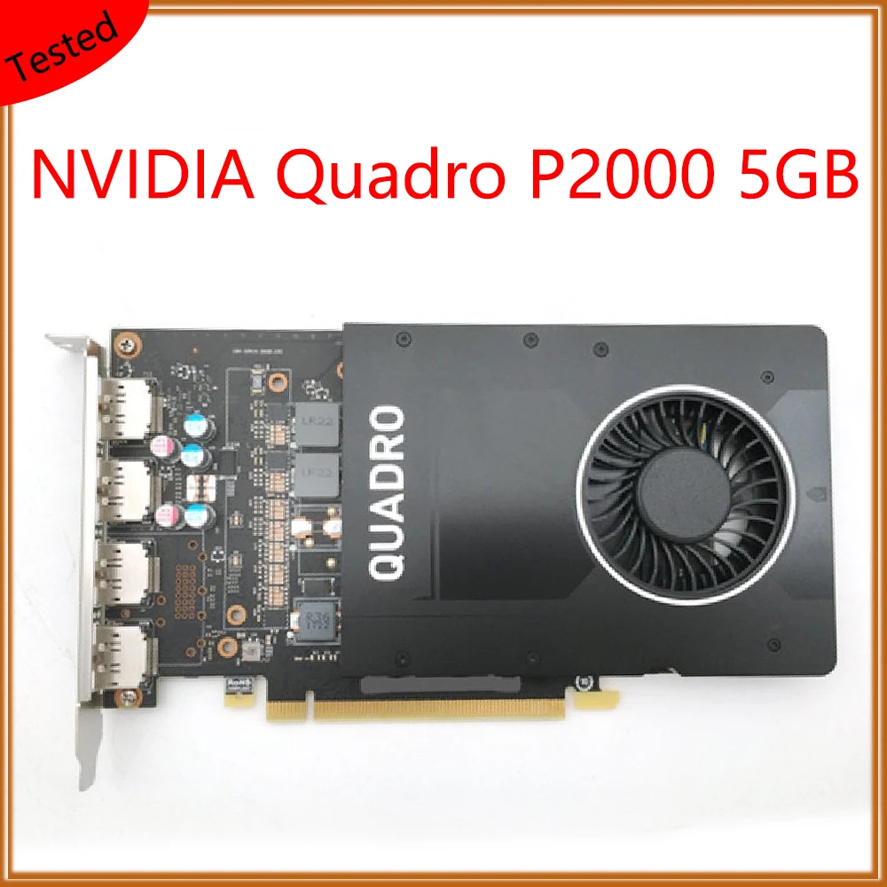 

Quadro P2000 5GB For NVIDIA Professional Graphics Card for 3D Modeling, Rendering, Drawing, Design, Multi-screen Display