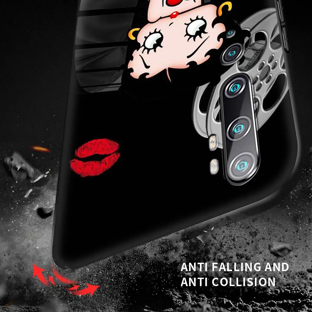 

Betty Boop Cartoon Case For Xiaomi Mi Poco X3 NFC 10T Pro Note 10 Lite 9T 10S M3 11 CC9 CC9e A2 Shockproof Phone Cover Funda Sac