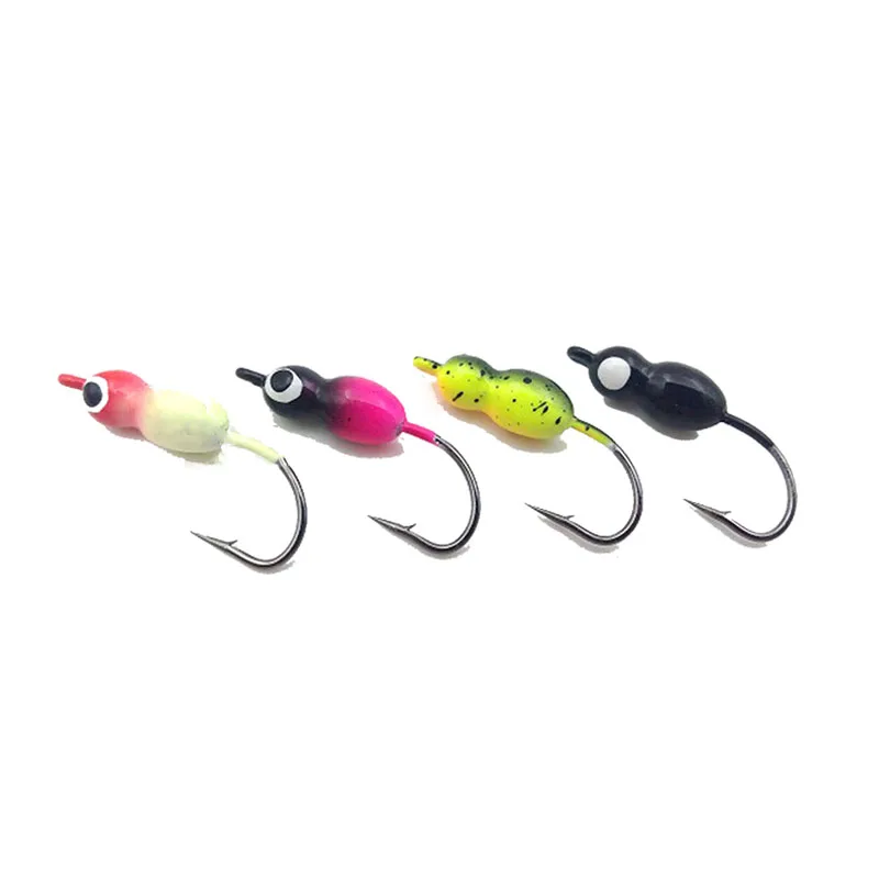 4PCS 2.5g Крючок для зимней рыбалки 1,9 г/1,1 г/1,6 г/2,5 г, свинцовая головка, крючок, головка джига, многоцветная приманка, крючок, рыболовные снасти - Цвет: 4PCS 2.5g