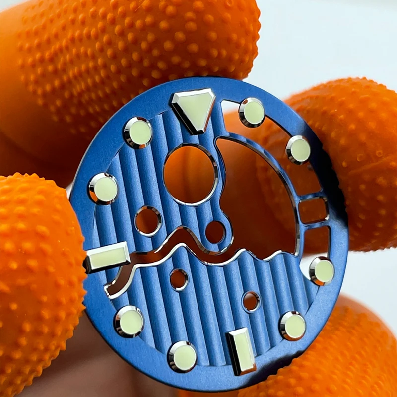 Watch Parts High Quality 28.5mm Hollow Skeleton Watch Dial Luminous Marks Suitable For NH35/36 Automatic Movement