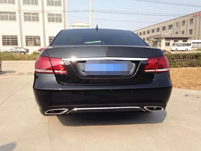 2 стиля высшего качества PP Car диффузор губа на задний бампер + выхлопные трубы