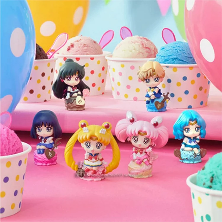 Сейлор Мун конфеты игрушки Базовая коробка яйцо крем кукла искусственная