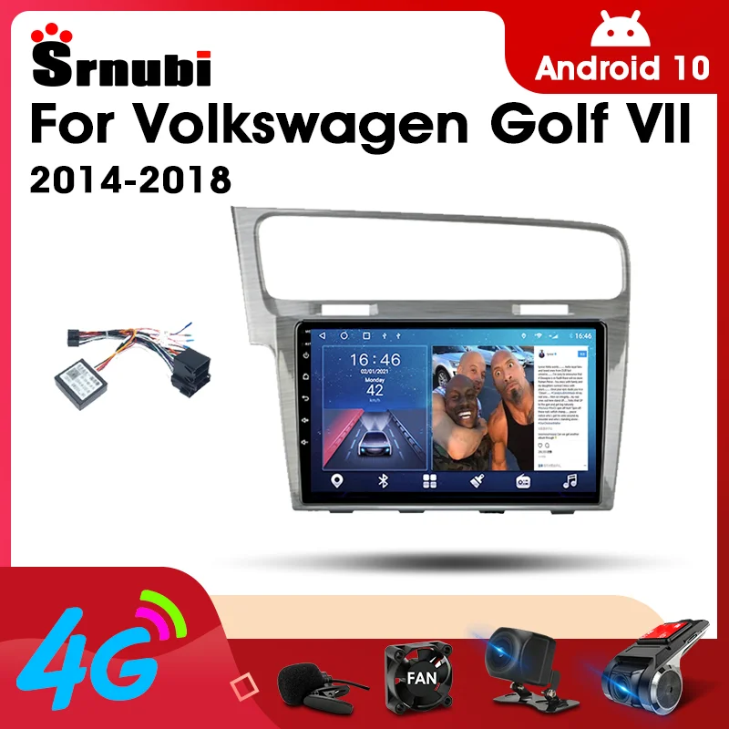 

2 Din Android 10 Car Player Stereo audio Radio for Volkswagen Golf Vll 2014- 2018 Multimedia Video Touch Screen 4G Wifi MP5 DVD