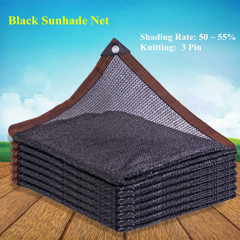 

Black 3 Pin Anti-UV HDPE Shading Net Succulent Plant Sunshade Net Outdoor Swimming Pool Cover Sun Shade Net Shading Rate 50~55%