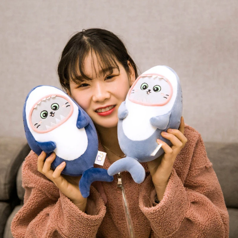 28-60 см Симпатичные животные Кошка Уход за кожей лица кукла-Акула Детская плюшевая