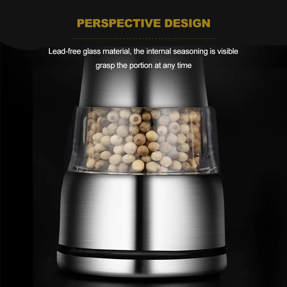 304 нержавеющая сталь перец Мясорубка черный соль кофе приправа бутылка