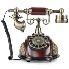 Retro Vintage Telephone Classic Old Fashion European Antique Rotary dial Telephone Vintage Wired Corded Telephone Landline Phone