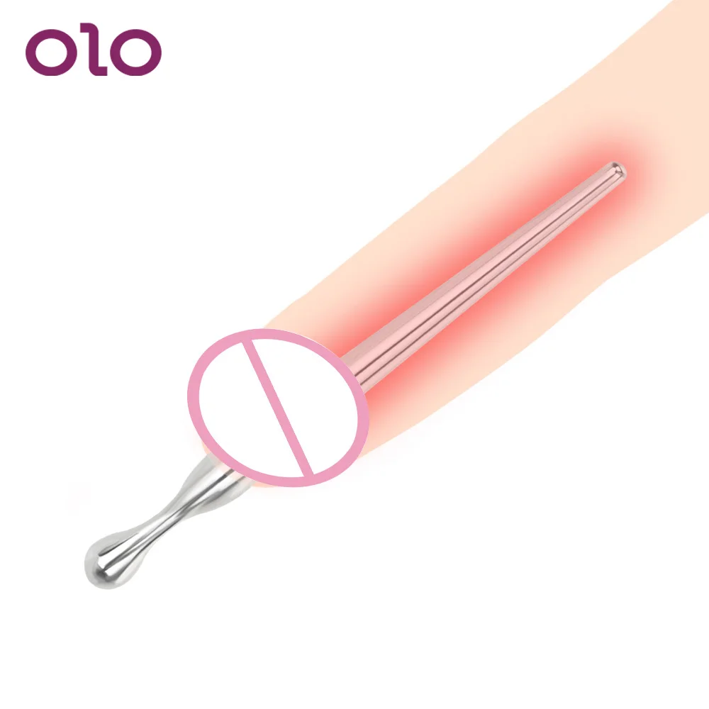 

OLO Penis Plug Horse Stimulate Catheter Sounding Dilator Gay Urethral Prince Stretching Sex Toys for Men Stainless Steel SM