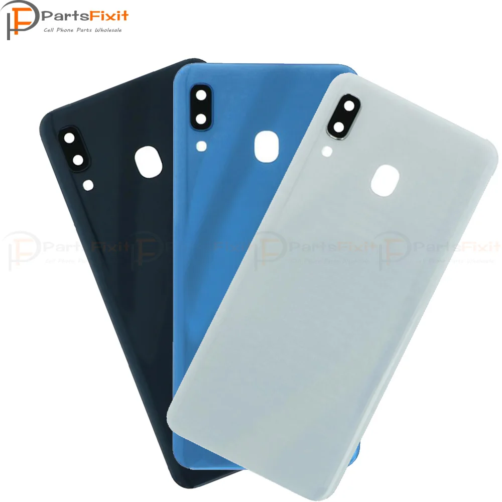 Крышка батарейного отсека с объективом камеры Sam A30 задняя крышка запчасти для