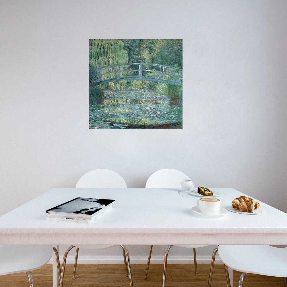 

Bridge by Claude Monet Lotus Pond Landscape Artwork for Living Room Office Bedroom Wall Art Poster and Print Dropshipping