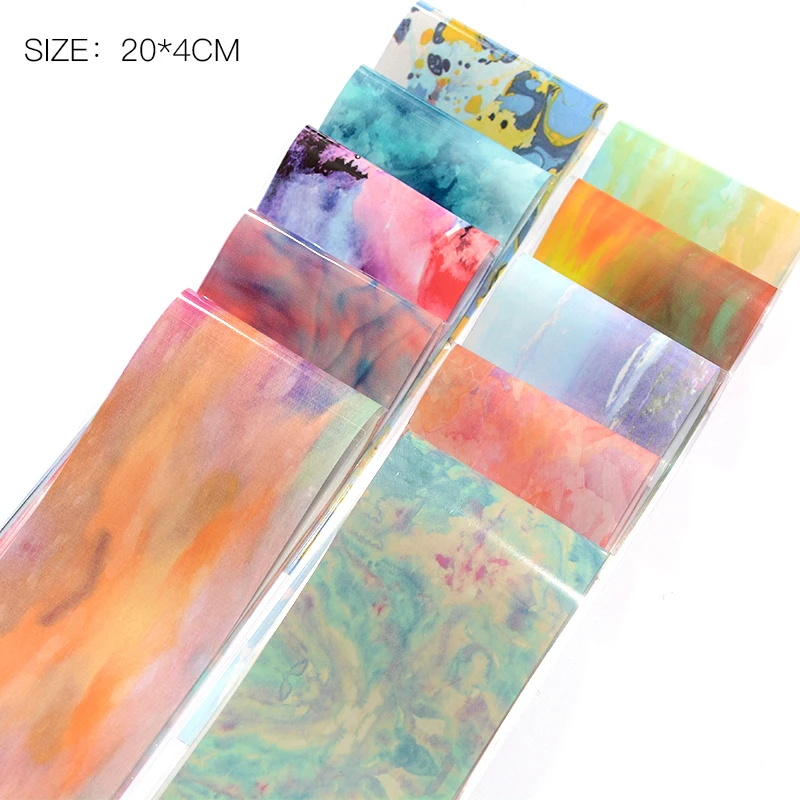 Набор фольги для ногтей звездное небо 10 цветов|Стикеры и наклейки| |