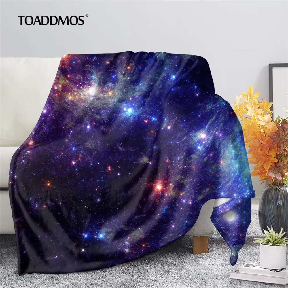 

TOADDMOS пледы одеяло Galaxy шаблон 3D диван спальня теплое Флисовое одеяло для взрослых детей одиночное осеннее тонкое одеяло для путешествий